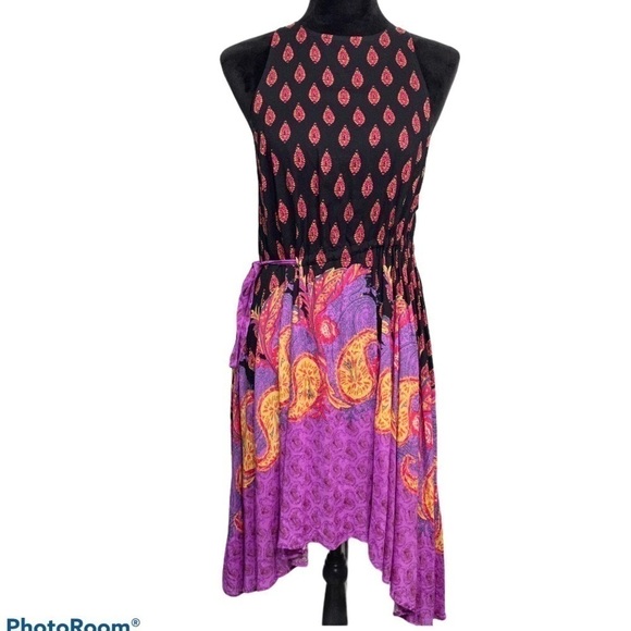 Free People intimately Rendezvous Girl slip dress black purple size xs - Picture 2 of 11